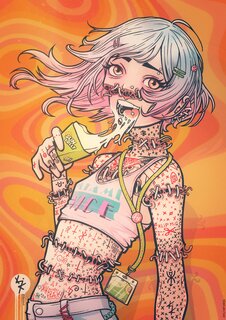 KIK pinup poster "Lolly Time"