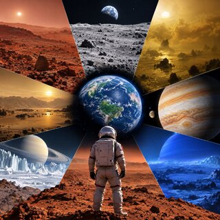 Guess the celestial body beneath your feet
