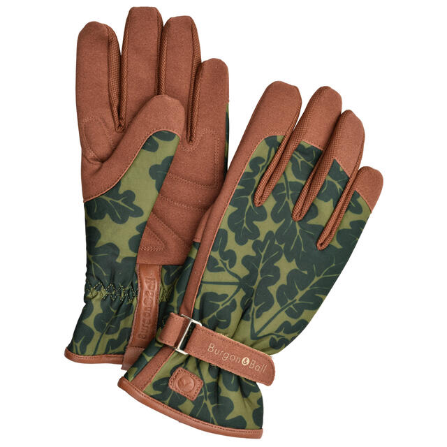Burgon & Ball havehandsker, dame - Grøn eg S/M (6,5-7)