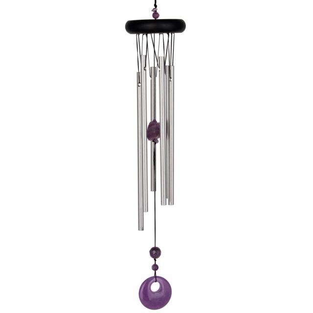 Woodstock vindspil, 47 cm - Chakra, ametyst