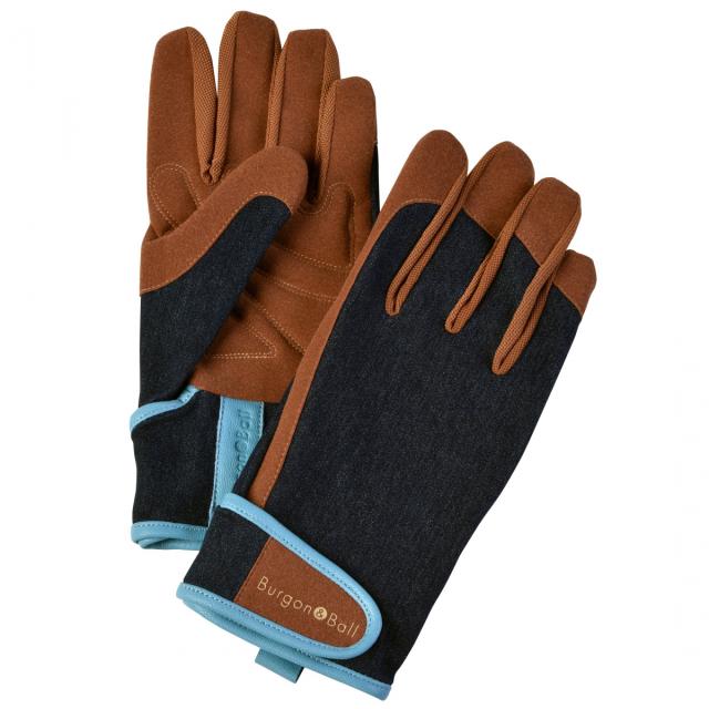 Burgon & Ball havehandsker, herre - Denim L/XL (9,5-10,5)