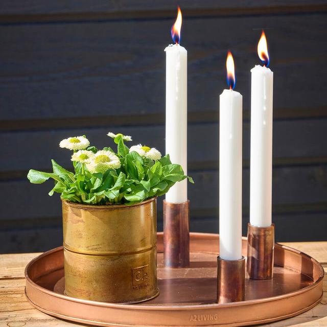 A2 Living lysestager med magnet - kobber