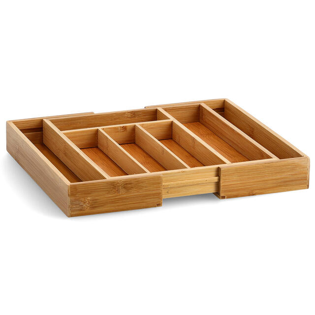 Zeller bestikbakke i bambus - 29-40 cm