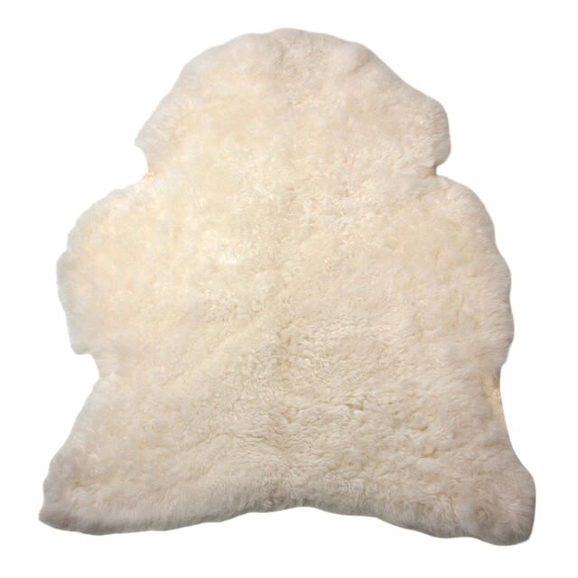 SoftSheep islandsk lammeskind - Hvid, kort hår